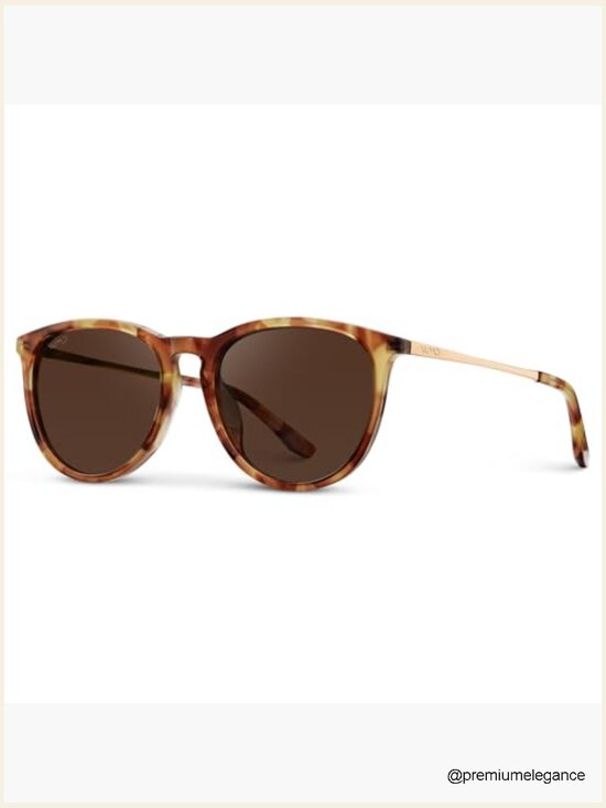 Polarized Round Sunglasses for Women UV400 Lightweight Retro main image 7